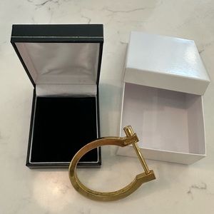 Authentic Miansai Gold Lorem Screw Cuff Bracelet